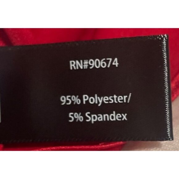 Boston Proper Red Cowl Neck Sleeveless Top Size M Holiday Party Elegant - Picture 5 of 5